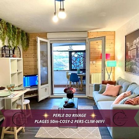 Perle Du Rivage - Plage 50M, Clim, Wifi, 2 Pers フォス・シュル・メール エクステリア 写真